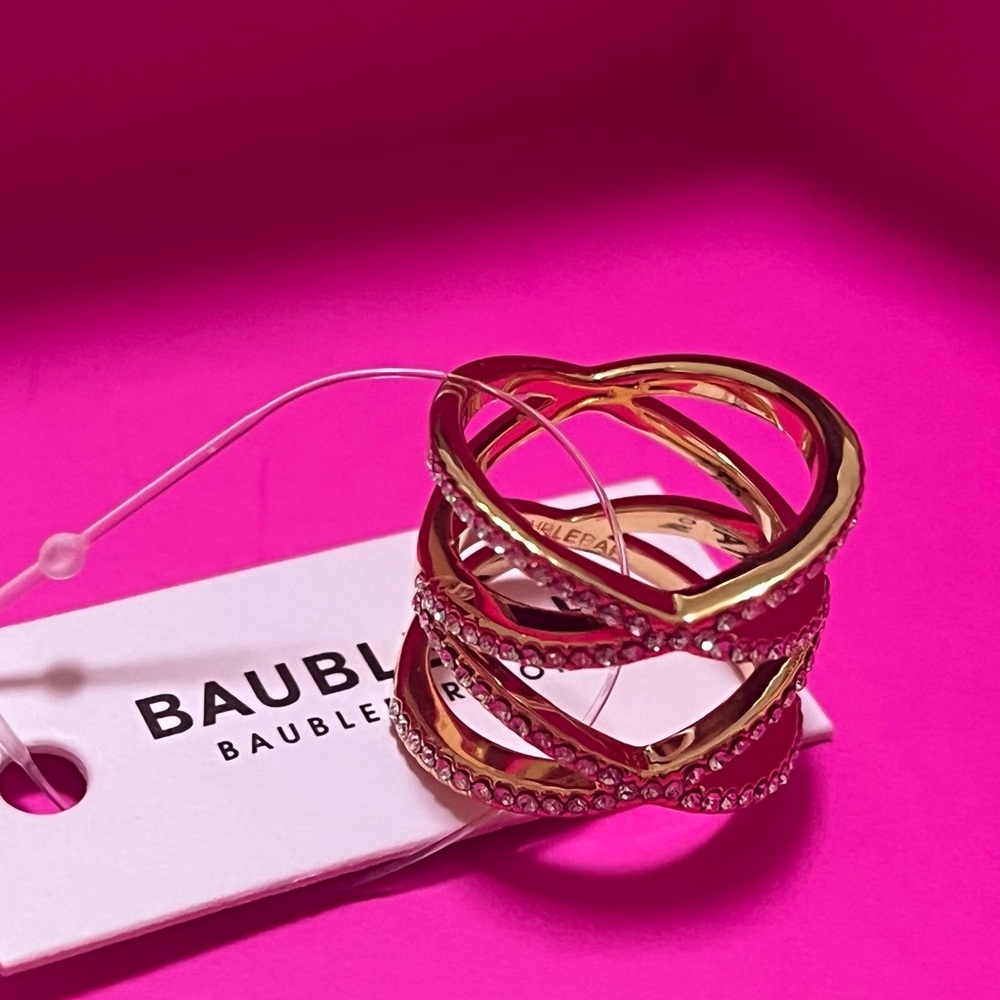 Baublebar Gold Gamma Ring - Size 6